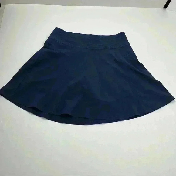 Athleta All Day Skort Women SZ 2 Navy Blue Athletic Athleisure Golf Tennis Skirt - Picture 1 of 8